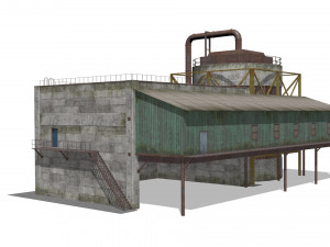 Concrete building Modelo 3D