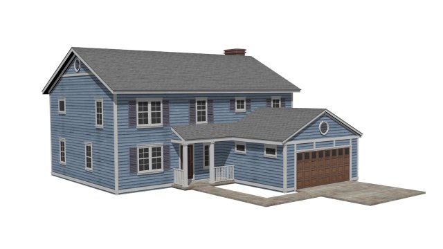 House Modelo 3D .c4d .max .obj .3ds .fbx .stl .blend 