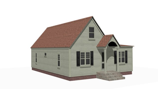 House 3D 모델 .c4d .max .obj .3ds .fbx .stl .blend 