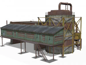 Pumping station 3D Model