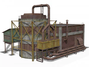 Pumping station 3D Model
