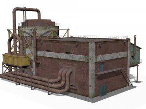 Pumping station 3D Model