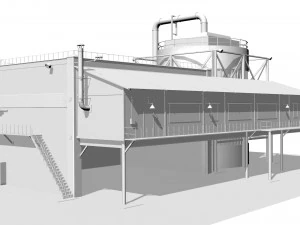 Pumping station 3D Model