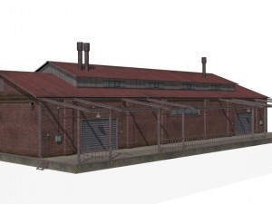 Brick warehouse 3D Model