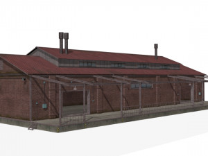 Brick warehouse 3D Model