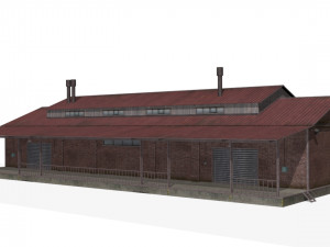 Brick warehouse 3D Model