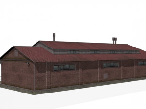 Brick warehouse 3D Model