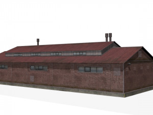 Brick warehouse 3D Model