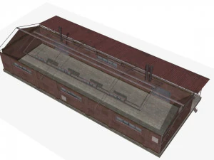 벽돌 창고 3D 모델