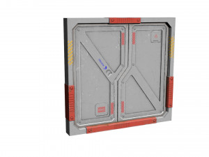 Sci fi door 3D Модель