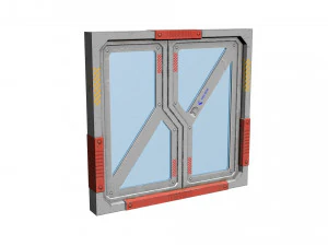 puerta de ciencia ficci&oacute;n Modelo 3D