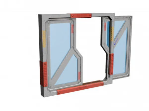 puerta de ciencia ficci&oacute;n Modelo 3D
