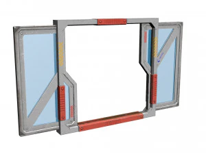 puerta de ciencia ficci&oacute;n Modelo 3D