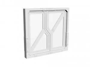 puerta de ciencia ficci&oacute;n Modelo 3D