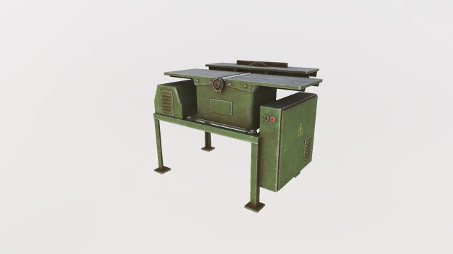 Woodworking machine bds 4 Model 3D .c4d .max .obj .3ds .fbx .stl .blend 