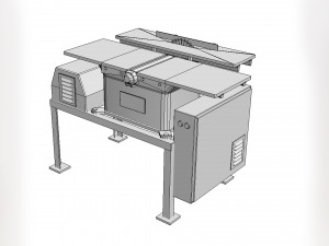 Woodworking machine bds 4 Model 3D