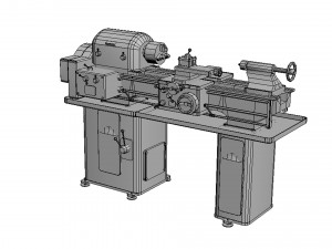 Machine tv 320 3D Модель