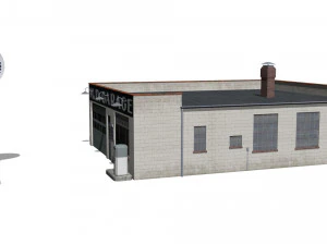 Gas station 3D Model