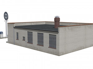 Gas station Modelo 3D