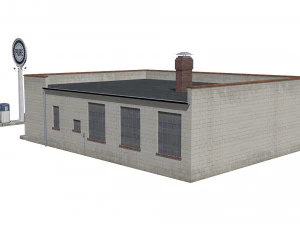 Gas station 3D Model