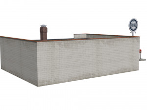 Gas station Modelo 3D