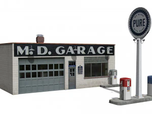 Gas station 3D Model