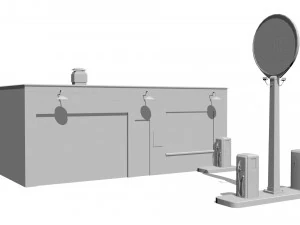 Gas station 3D Model