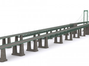 Delaware Memorial Bridge 3D मॉडल