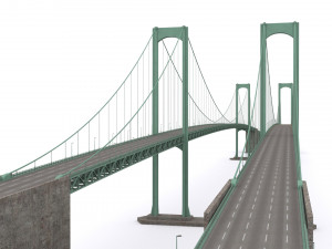 Delaware Memorial Bridge 3D मॉडल