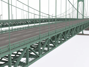 Delaware Anıt K&ouml;pr&uuml;s&uuml; 3D Model