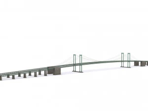 Delaware Anıt K&ouml;pr&uuml;s&uuml; 3D Model