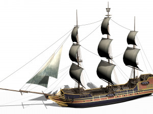 Galleon 3D Model