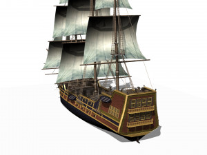 Galleon 3D Model