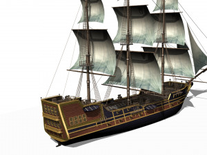 Galleon 3D Model