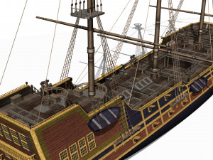Galleon 3D Model