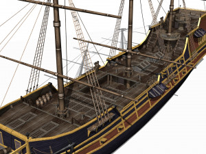 Galleon 3D Model