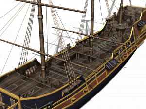 Gale&oacute;n Modelo 3D