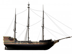 Galleon 3D Model