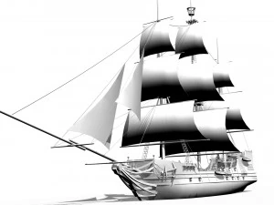 Galeone Modello 3D