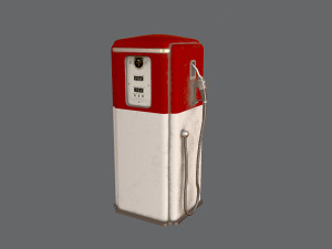 Old gas pump Model 3D