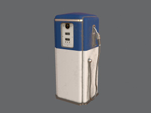 Old gas pump Model 3D