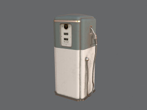 Old gas pump Model 3D