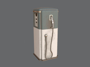 Old gas pump Model 3D