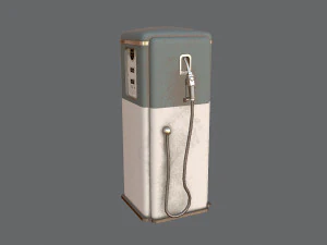 Old gas pump 3D Model