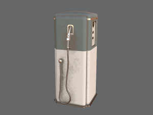 Old gas pump Model 3D