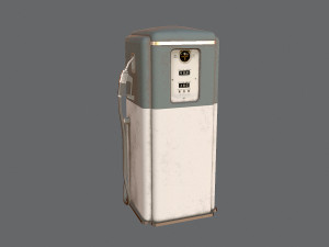Old gas pump Model 3D