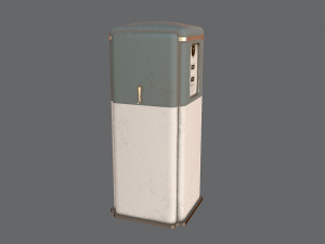Old gas pump Model 3D