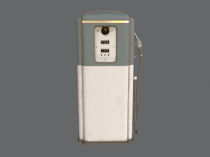 Old gas pump Model 3D
