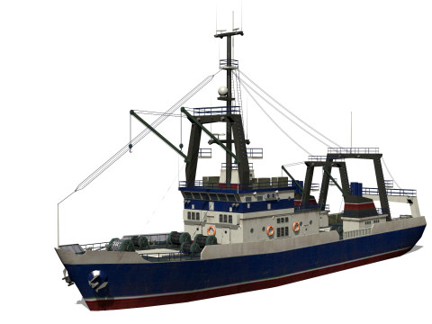 Trawler 3D मॉडल