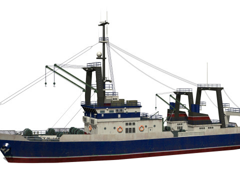 Trawler 3D मॉडल